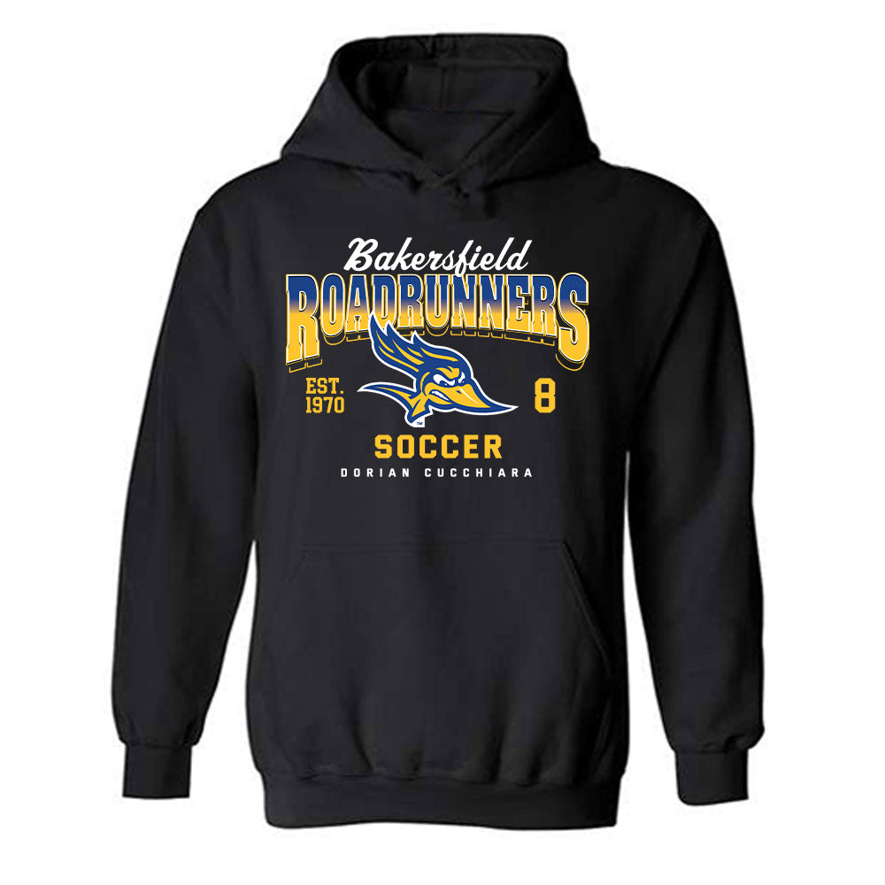 CSU Bakersfield - NCAA Men's Soccer : Dorian Cucchiara - Classic Fashion Shersey Hooded Sweatshirt-0