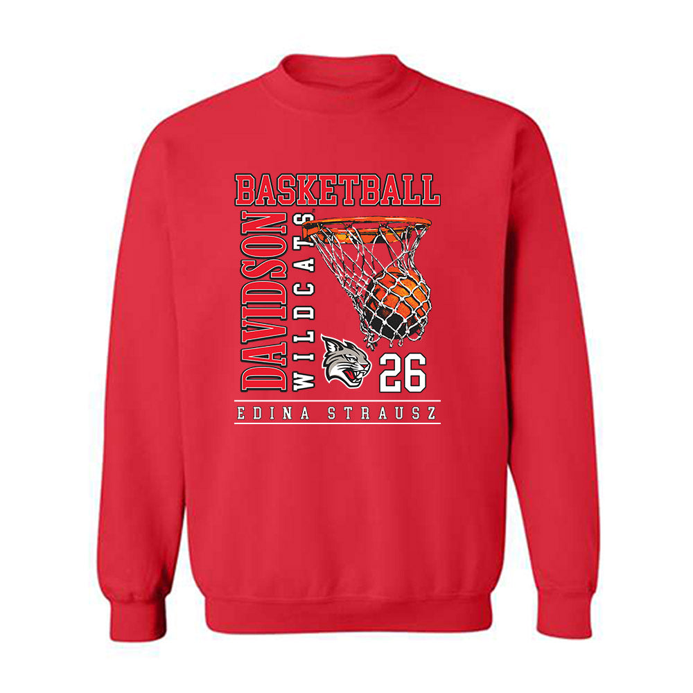 Davidson - NCAA Women's Basketball : Edina Strausz - Classic Fashion Shersey Crewneck Sweatshirt