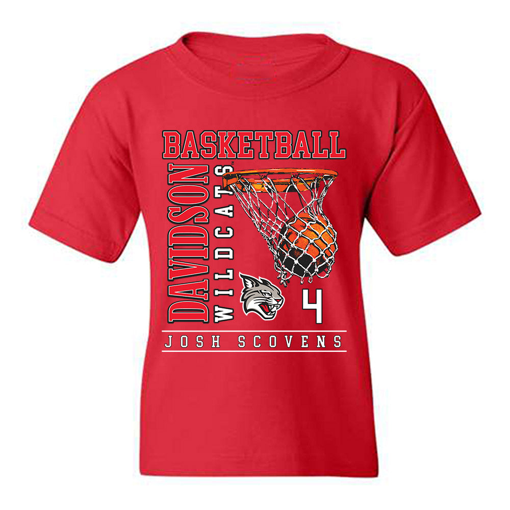 Davidson - NCAA Men's Basketball : Josh Scovens - Classic Fashion Shersey Youth T-Shirt-0