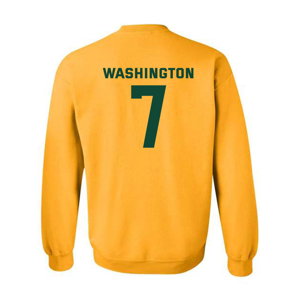 Baylor - NCAA Football : Bryson Washington - Classic Fashion Shersey Crewneck Sweatshirt-1