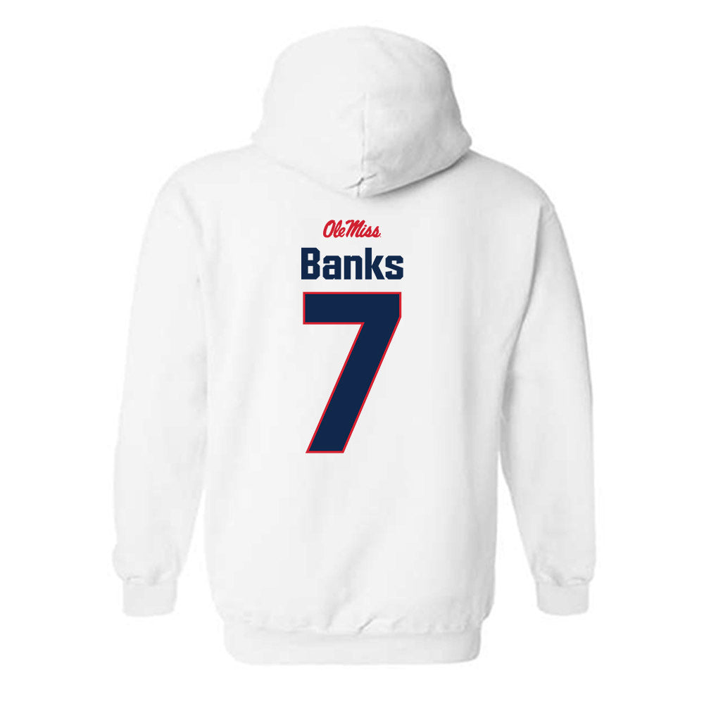 Ole Miss - NCAA Football : Travaris Banks - Classic Shersey Hooded Sweatshirt-1