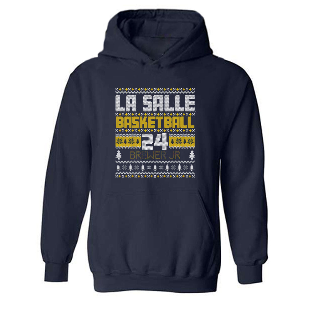 La Salle - NCAA Men's Basketball : Jerome Brewer Jr - Hooded Sweatshirt-0