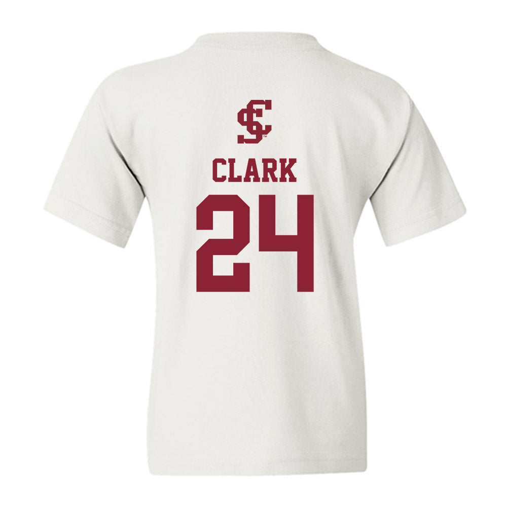 SCU - NCAA Women's Basketball : Reilly Clark - Youth T-Shirt-1