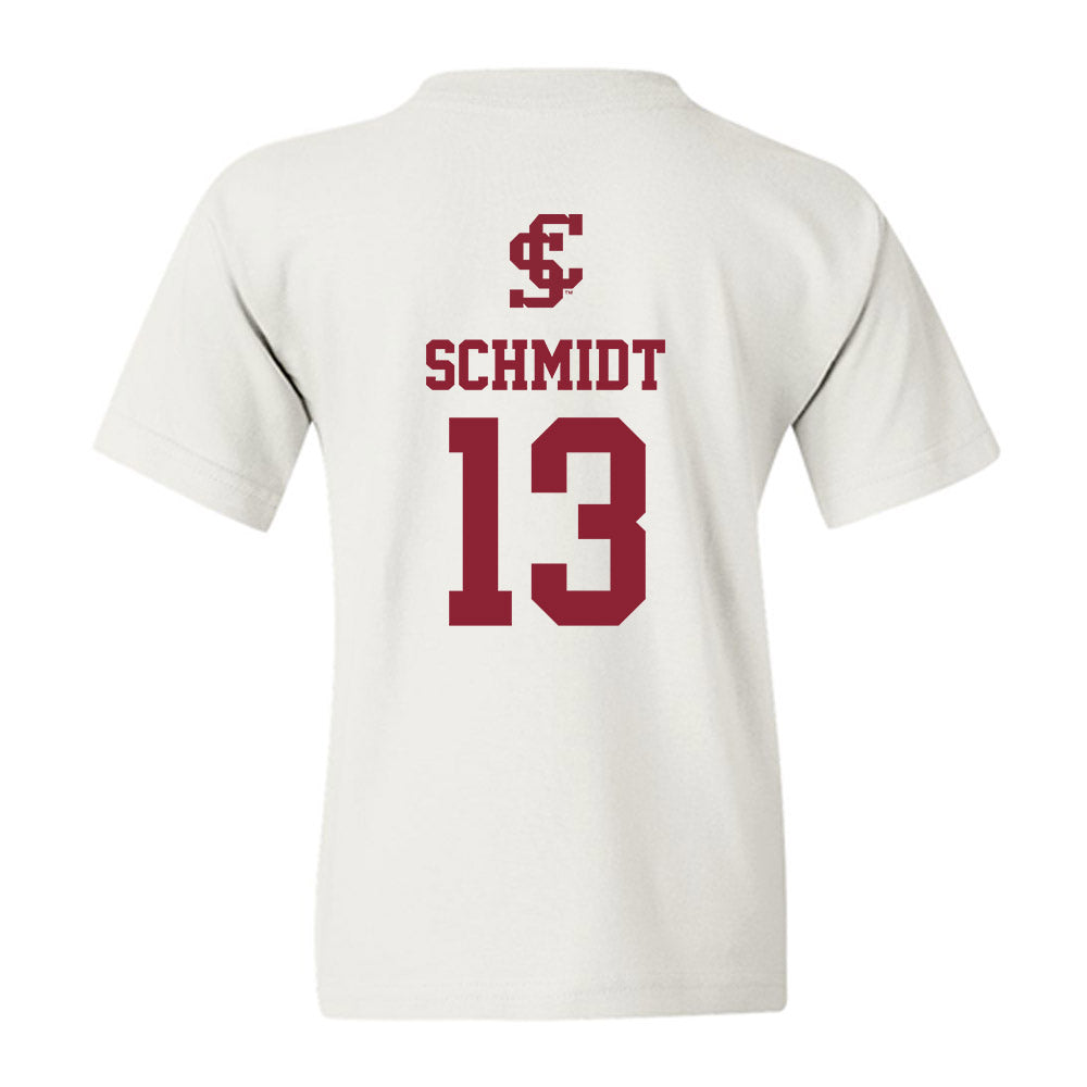 SCU - NCAA Women's Basketball : Ava Schmidt - Youth T-Shirt-1