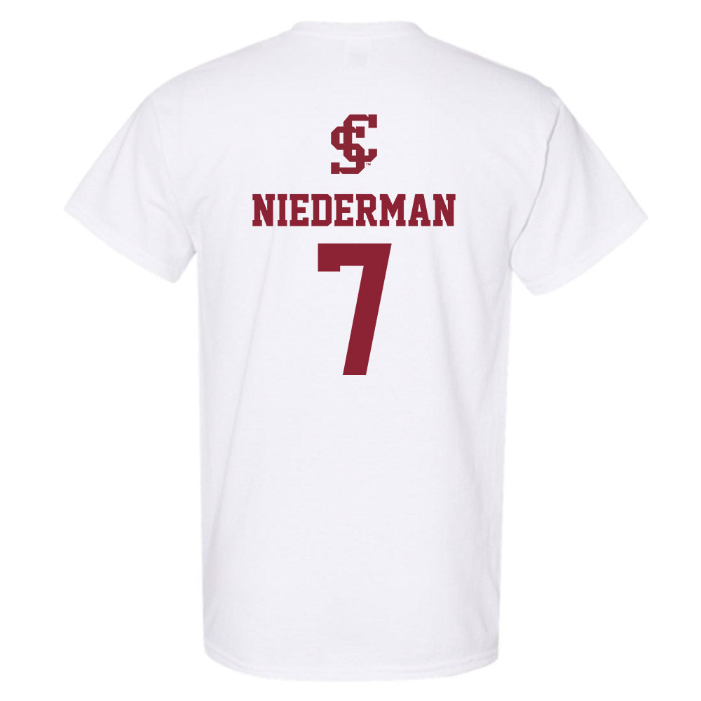 SCU - NCAA Beach Volleyball : Noelle Niederman - T-Shirt-1