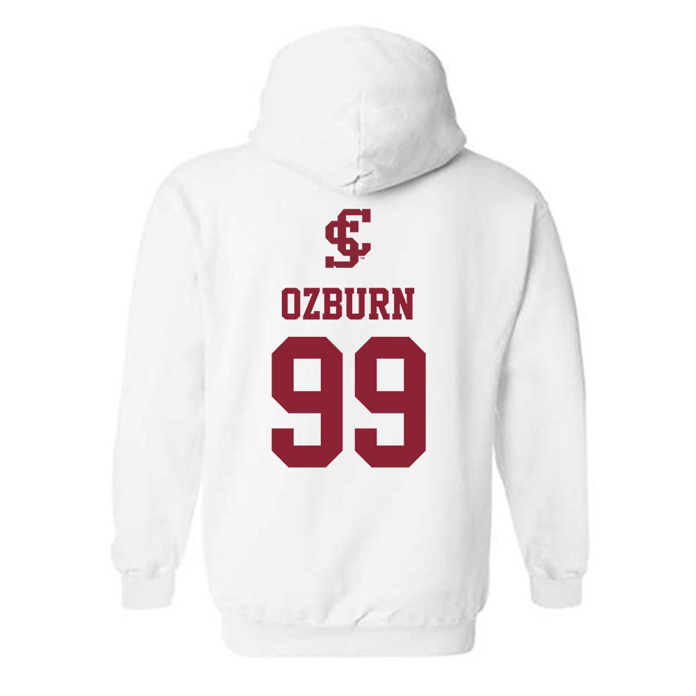 SCU - NCAA Men's Soccer : Jackson Ozburn - Sports Shersey Hooded Sweatshirt-1