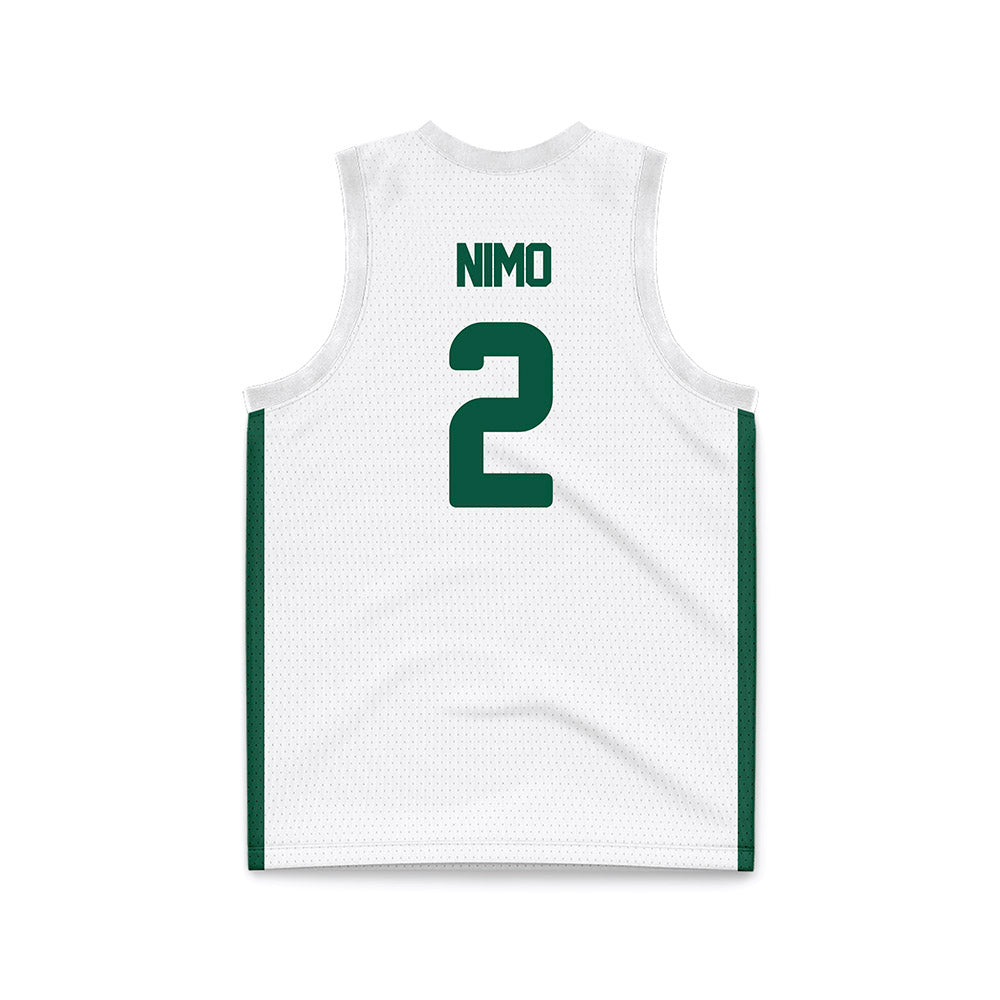 UNC Charlotte - NCAA Women's Basketball : Karen Nimo - White Basketball Jersey-1