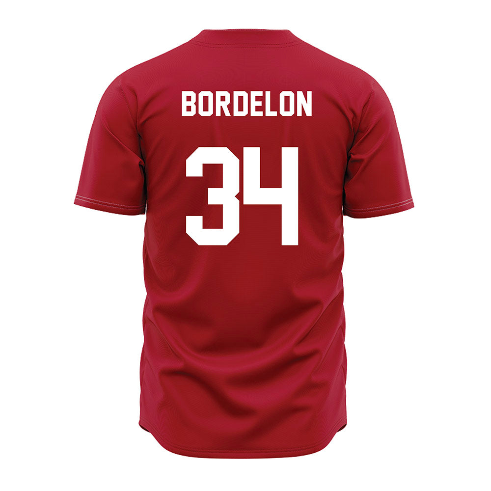 Nicholls State - NCAA Baseball : Joe Bordelon - Red Jersey-1