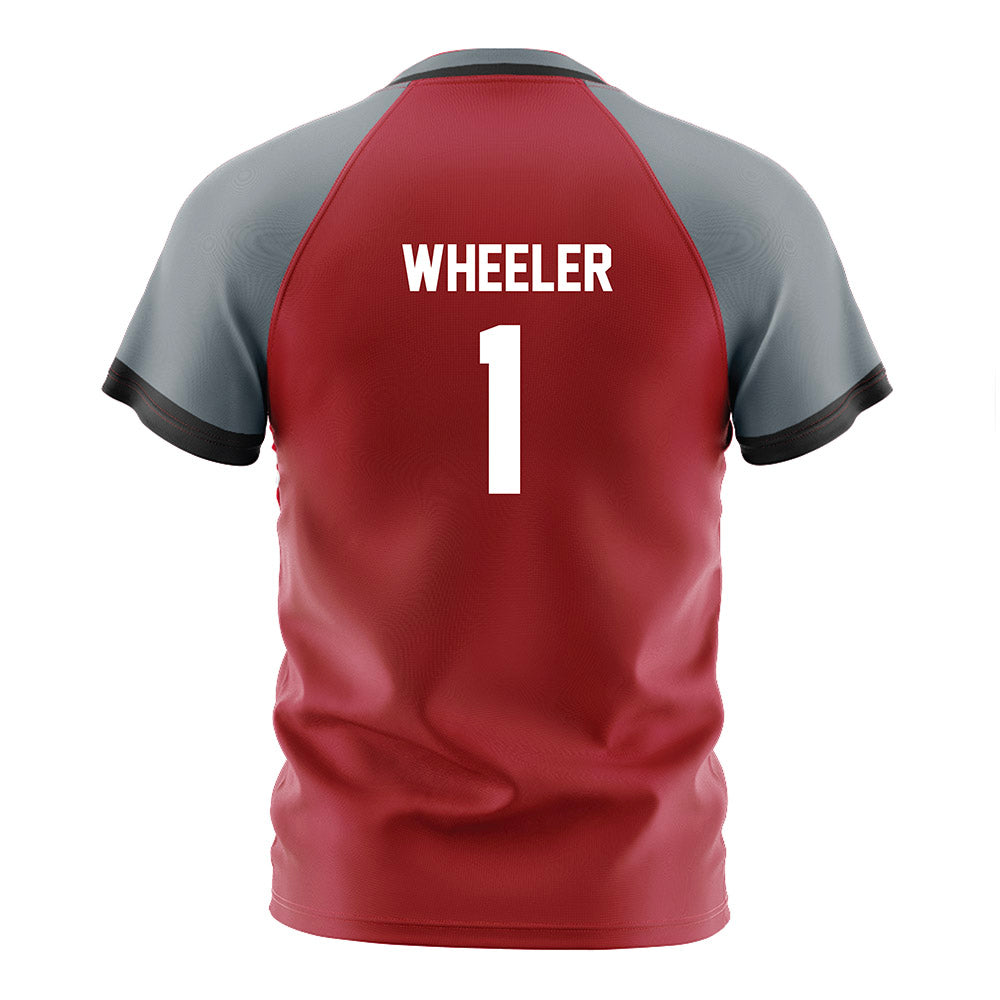 Nicholls State - NCAA Women's Soccer : Kaylin Wheeler - Red Soccer Jersey-1
