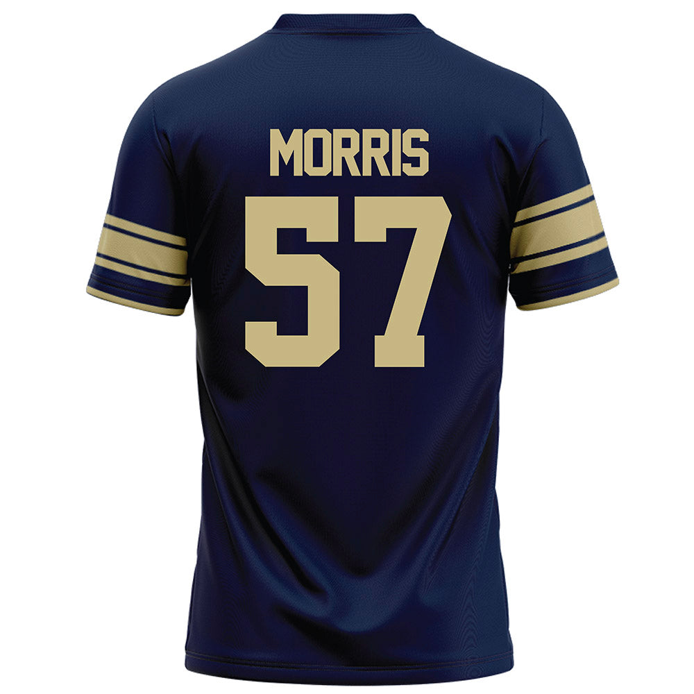 Akron - NCAA Football : Delvin Morris - Navy Football Jersey