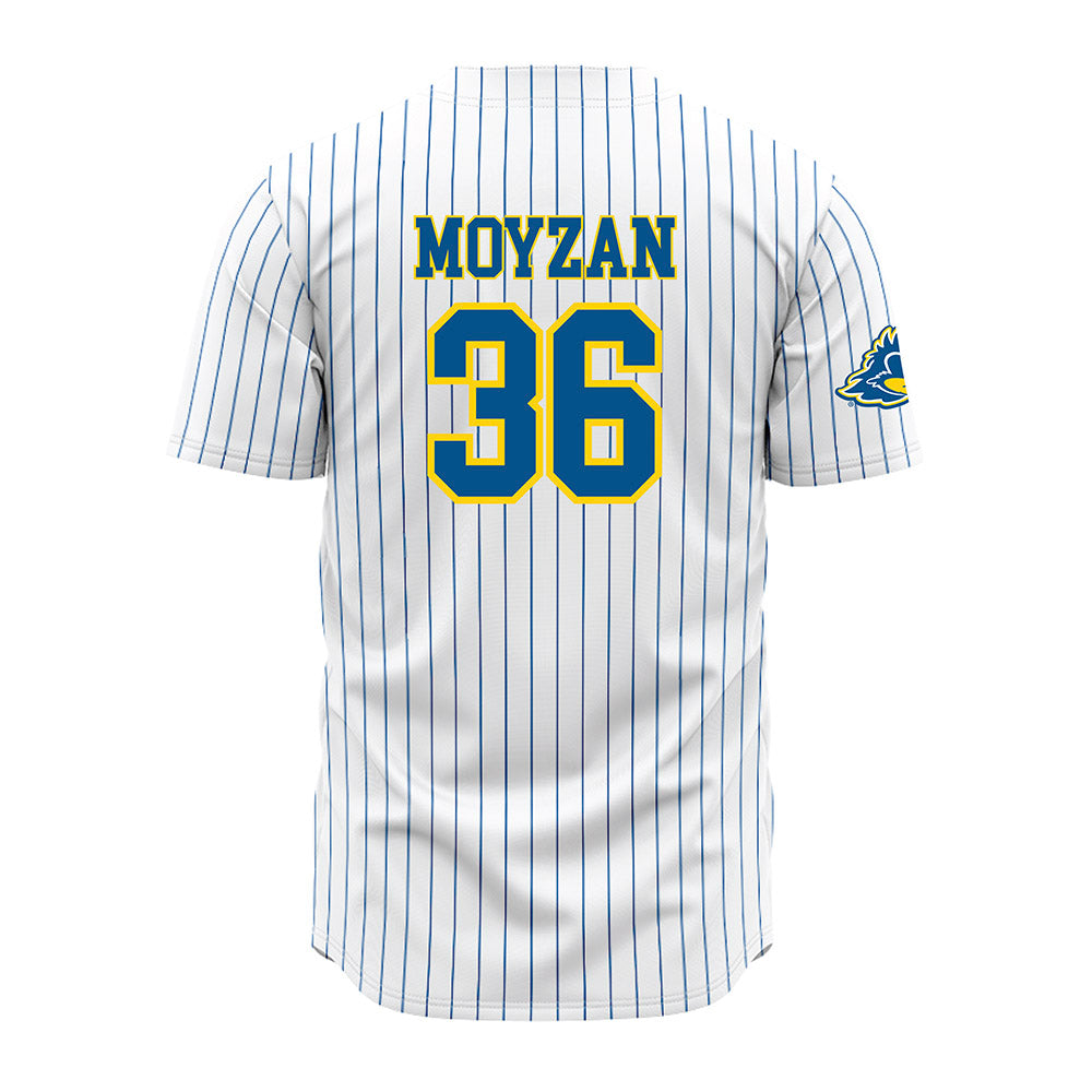 Delaware - NCAA Baseball : Ben Moyzan - Pinstripe Jersey-1