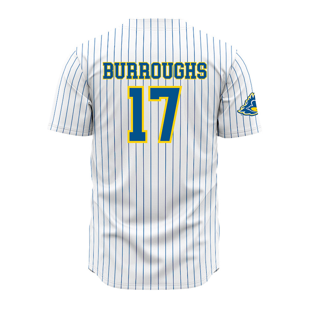 Delaware - NCAA Baseball : Noah Burroughs - Pinstripe Jersey-1