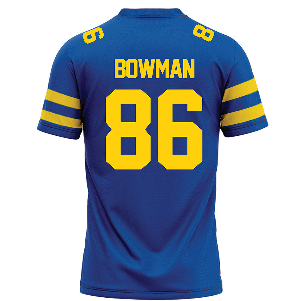 Delaware - NCAA Football : Jaxson Bowman - Blue Football Jersey-1