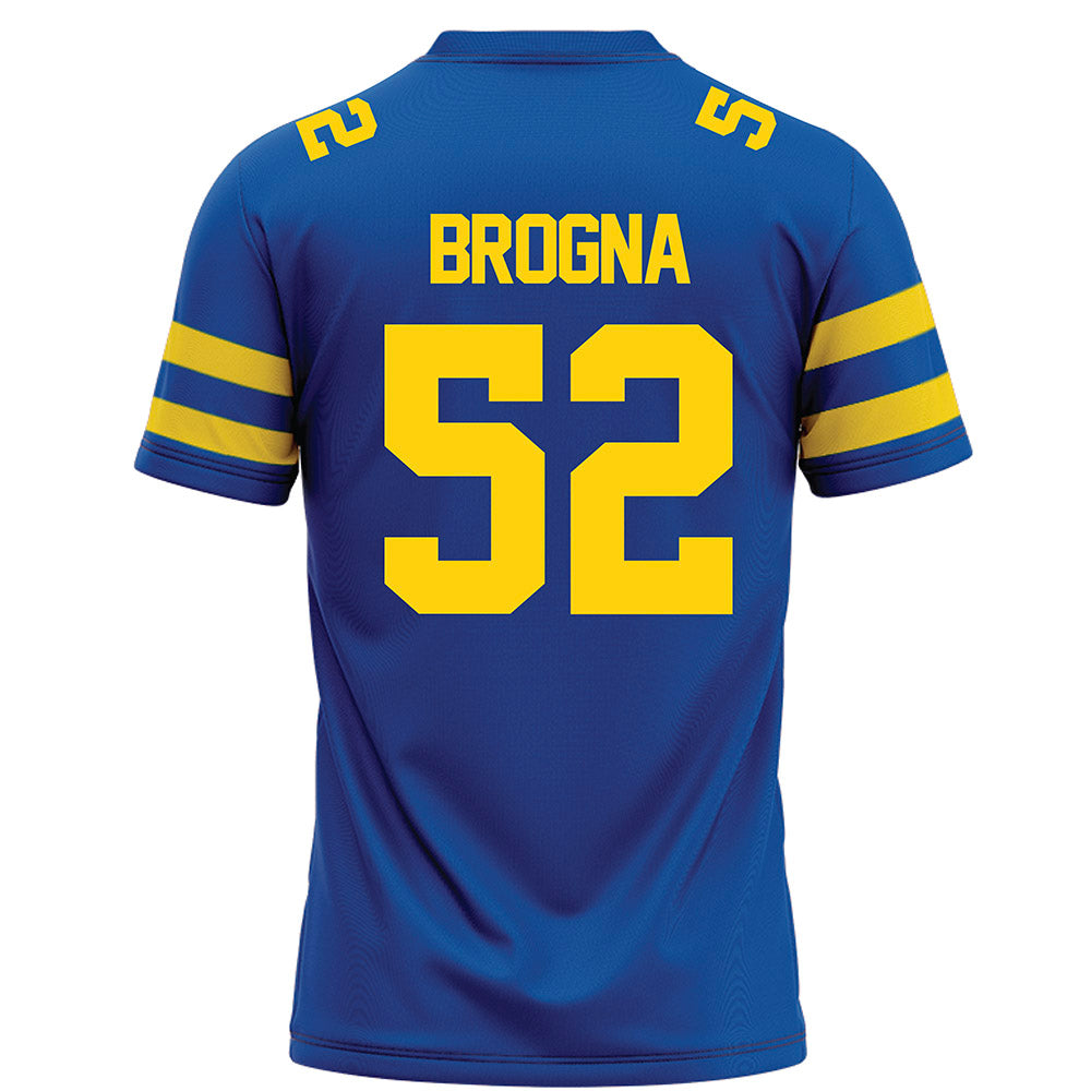 Delaware - NCAA Football : Dom Brogna - Blue Football Jersey