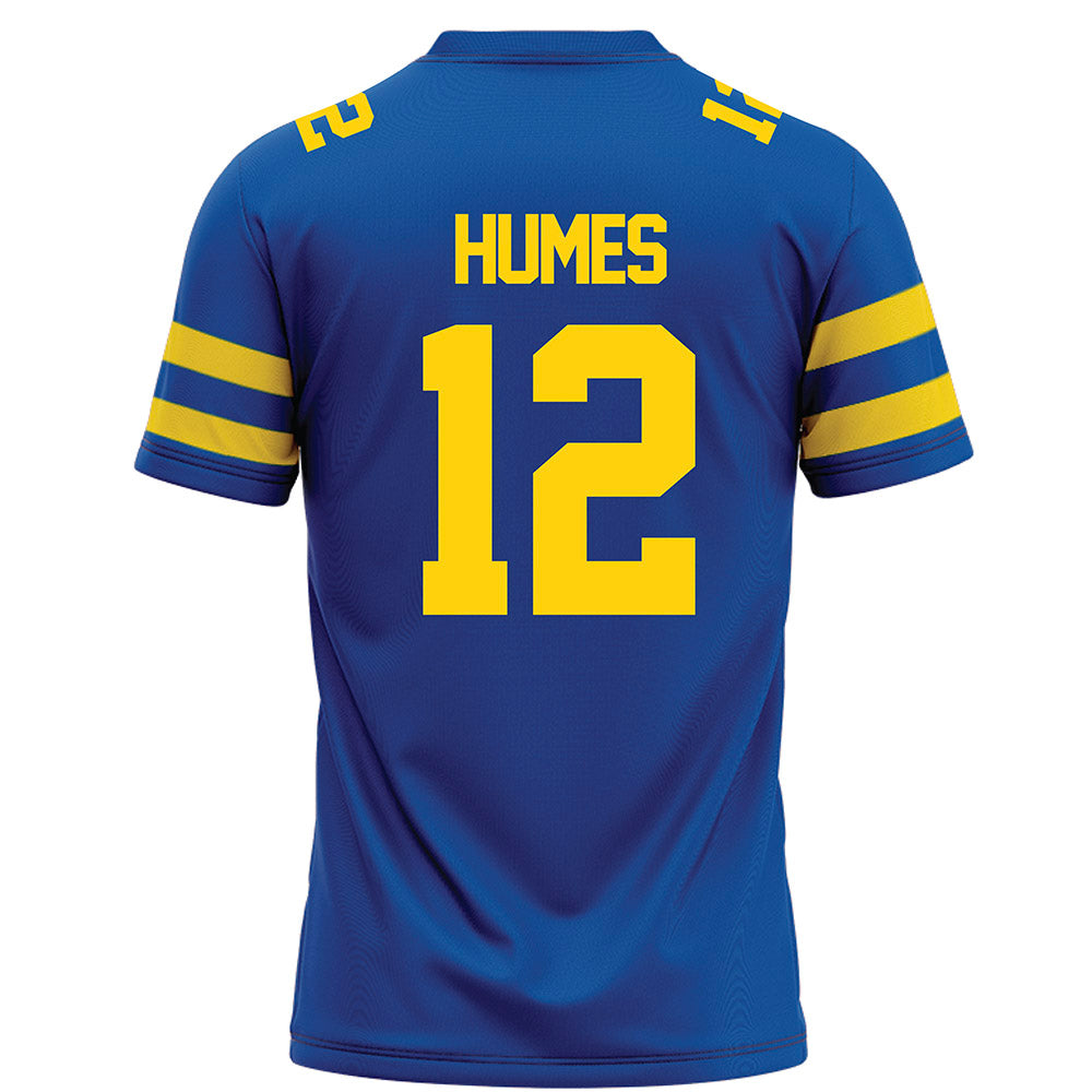 Delaware - NCAA Football : Joshua Humes - Blue Football Jersey-1
