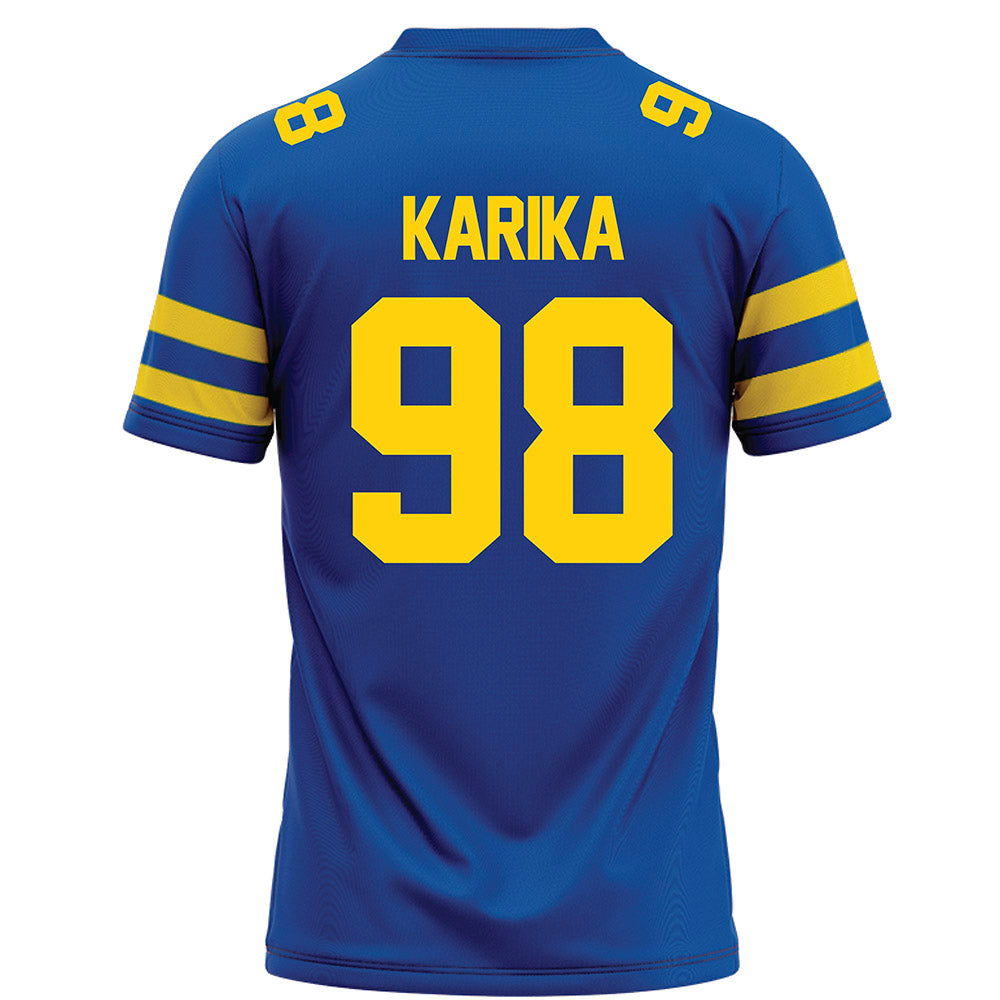 Delaware - NCAA Football : Nicholas Karika - Blue Football Jersey-1