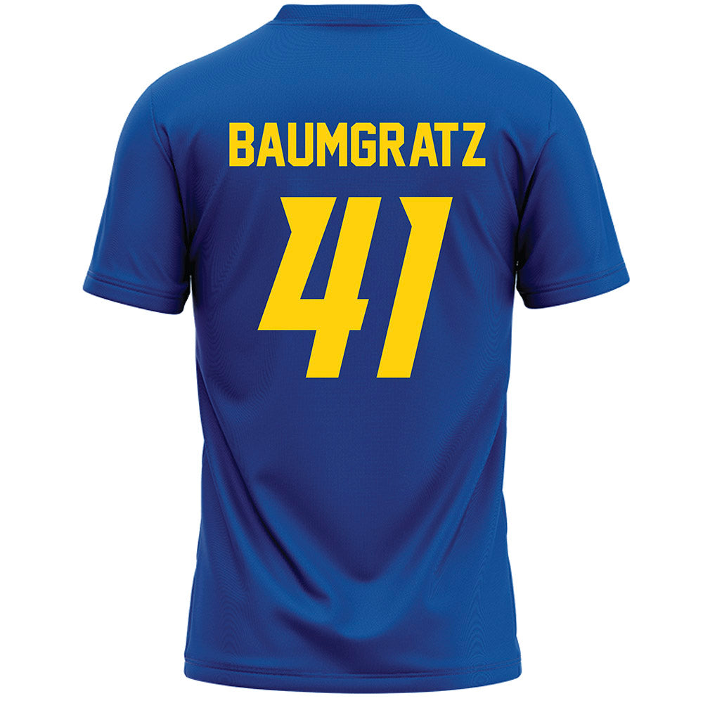 Delaware - NCAA Women's Lacrosse : Molly Baumgratz - Blue Lacrosse Jersey -1
