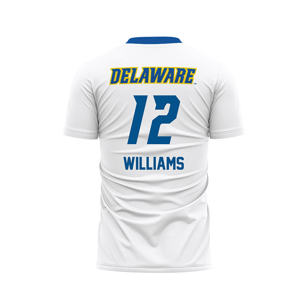 Delaware - NCAA Men's Soccer : Ethan Williams - White Soccer Jersey