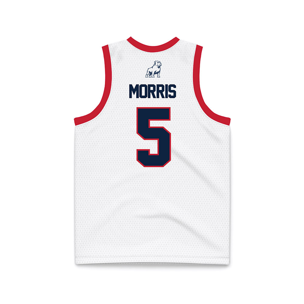 Samford - NCAA Women's Basketball : Francie Morris - White Basketball Jersey-1