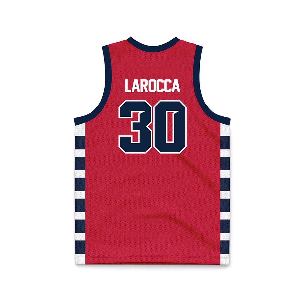 Samford - NCAA Men's Basketball : Owen LaRocca - Red Basketball Jersey