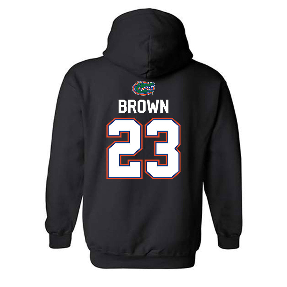 Florida - NCAA Men's Basketball : AJ Brown - Sports Shersey Hooded Sweatshirt-1