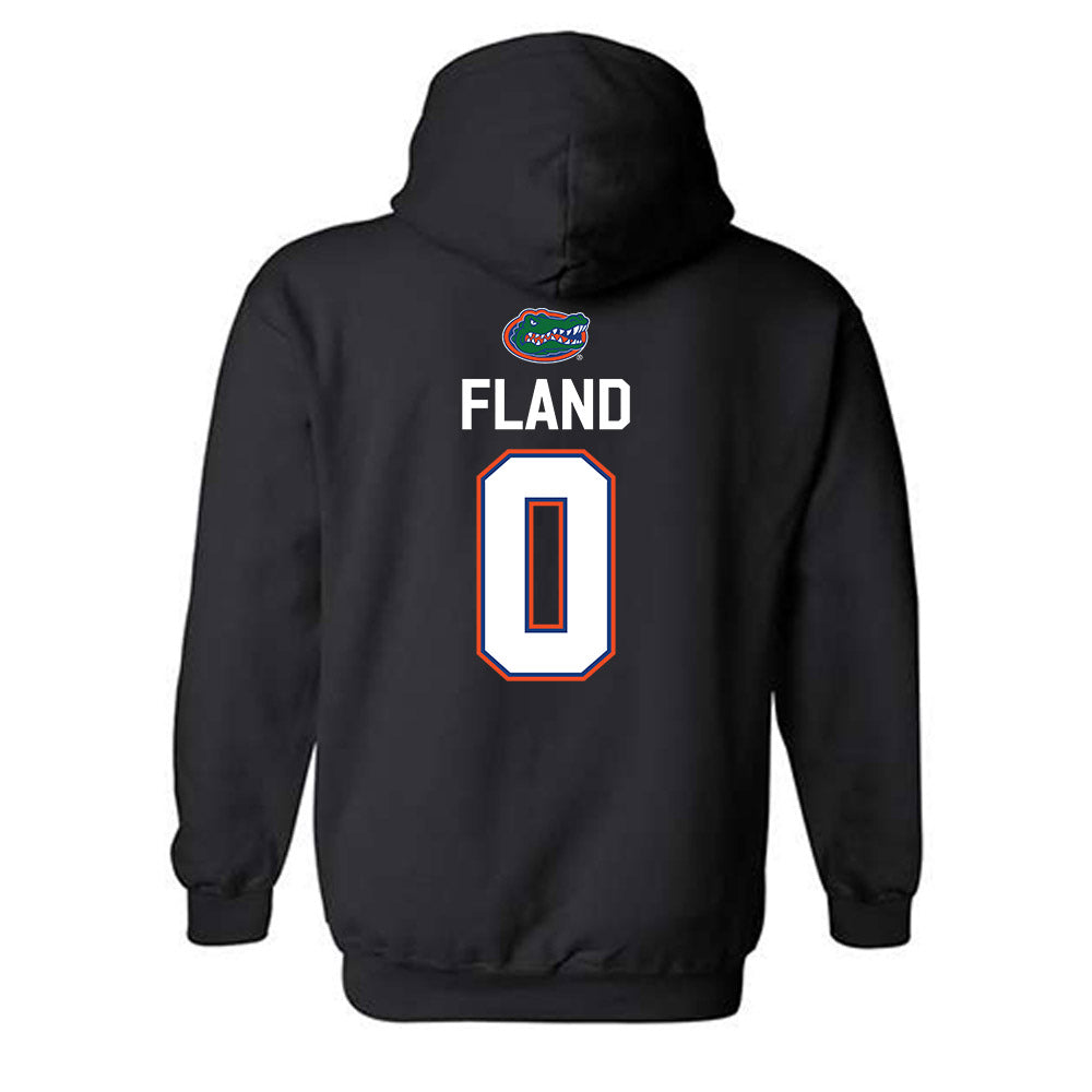 Florida - NCAA Men's Basketball : Johnuel Fland - Sports Shersey Hooded Sweatshirt-1