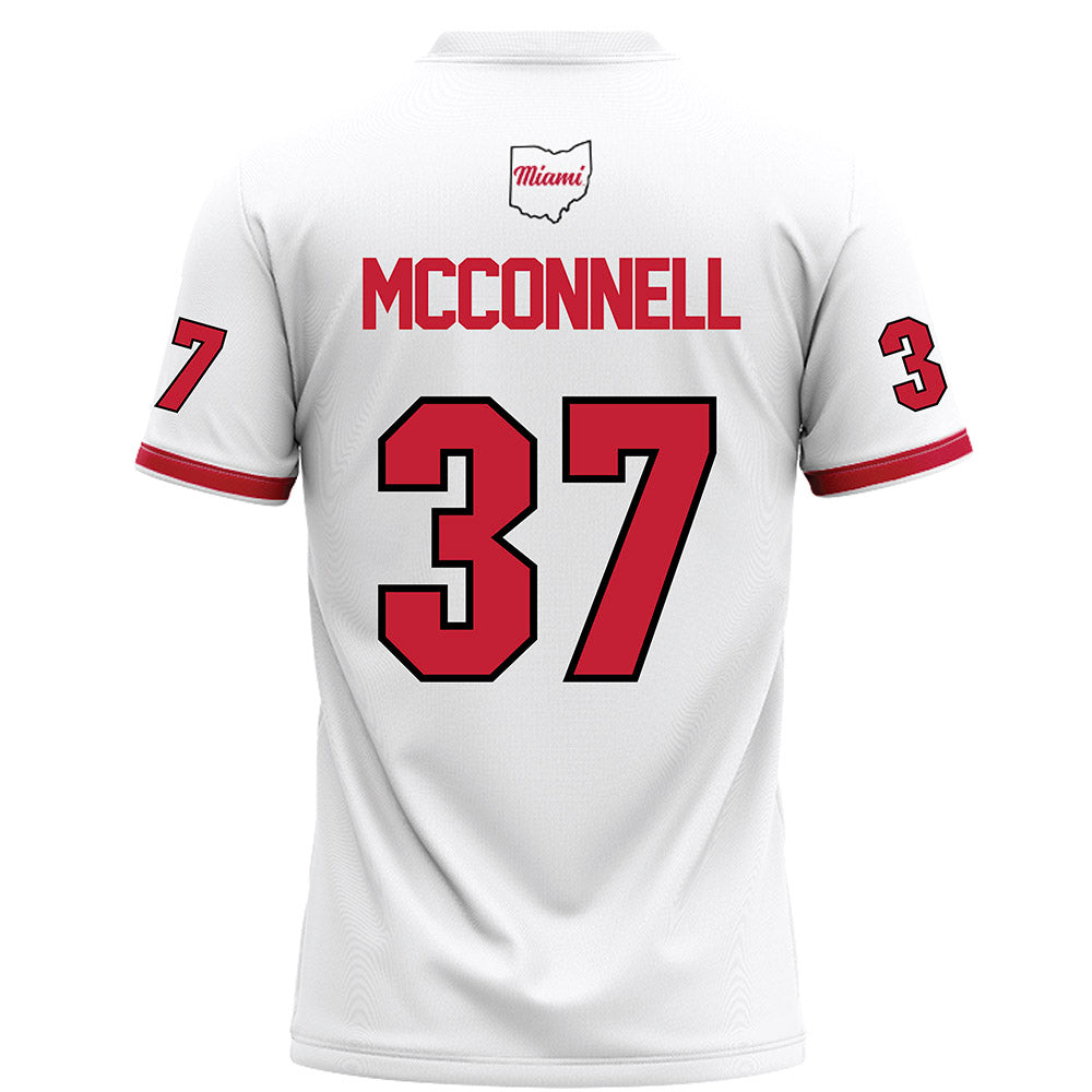 Miami of Ohio - NCAA Football : Vito McConnell - White Football Jersey-1