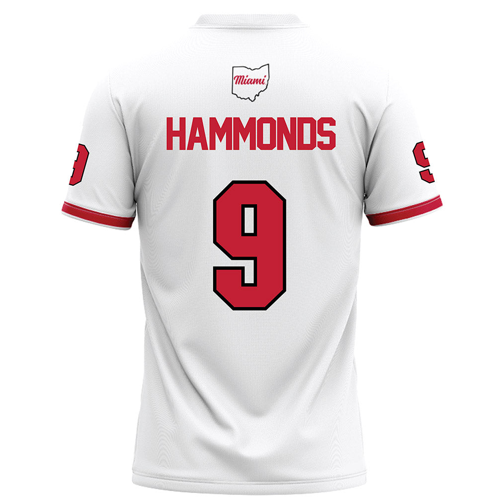 Miami of Ohio - NCAA Football : Javon Hammonds - White Football Jersey-1