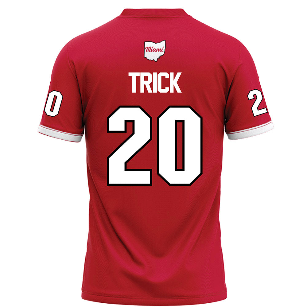 Miami of Ohio - NCAA Football : Adam Trick - Red Football Jersey