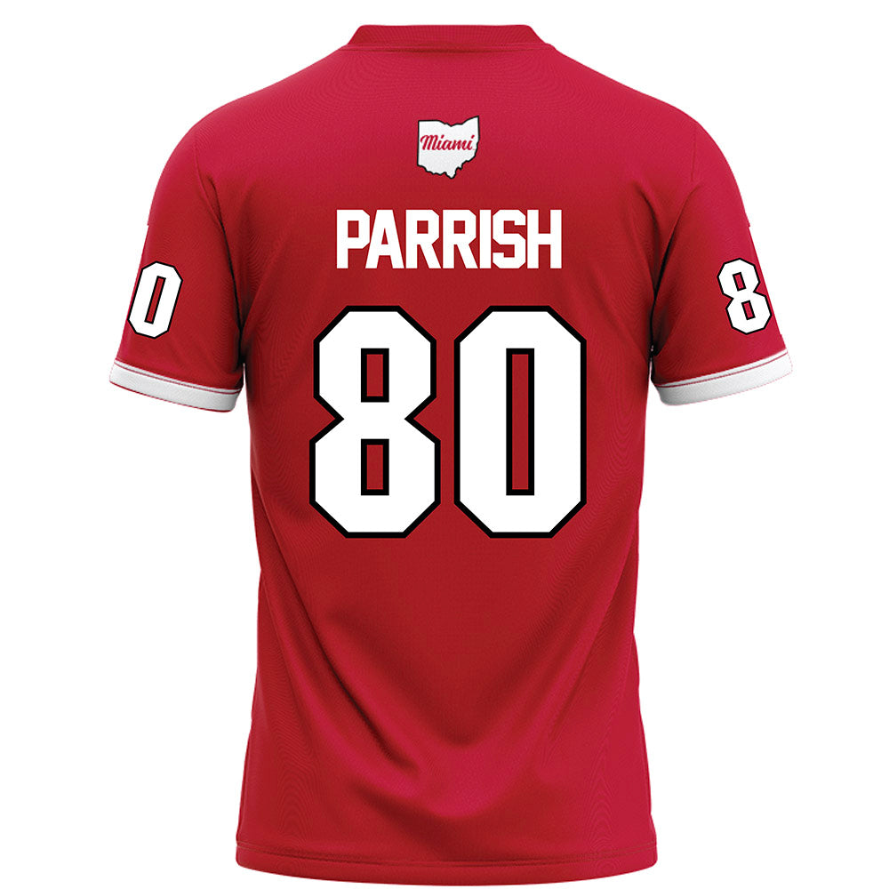 Miami of Ohio - NCAA Football : Michael Parrish - Red Football Jersey-1