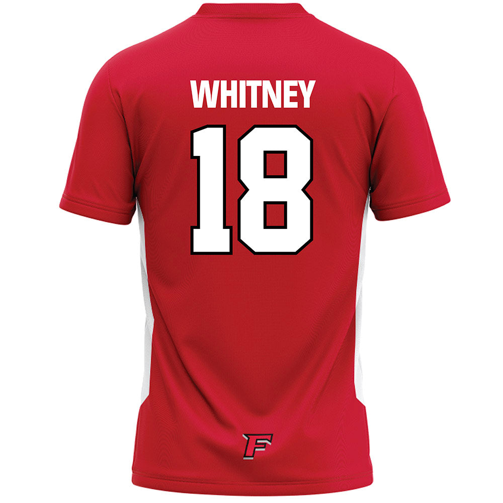 Fairfield - NCAA Men's Lacrosse : Landon Whitney - Red Lacrosse Jersey-1