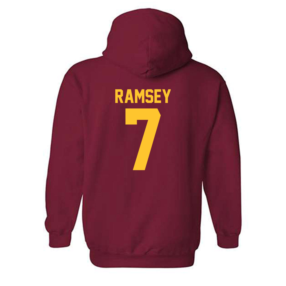 USC - NCAA Football : Kamari Ramsey - Classic Shersey Hooded Sweatshirt-1