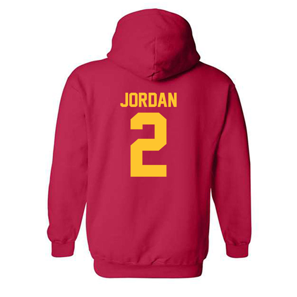 USC - NCAA Football : Waymond Jordan - Classic Shersey Hooded Sweatshirt-1