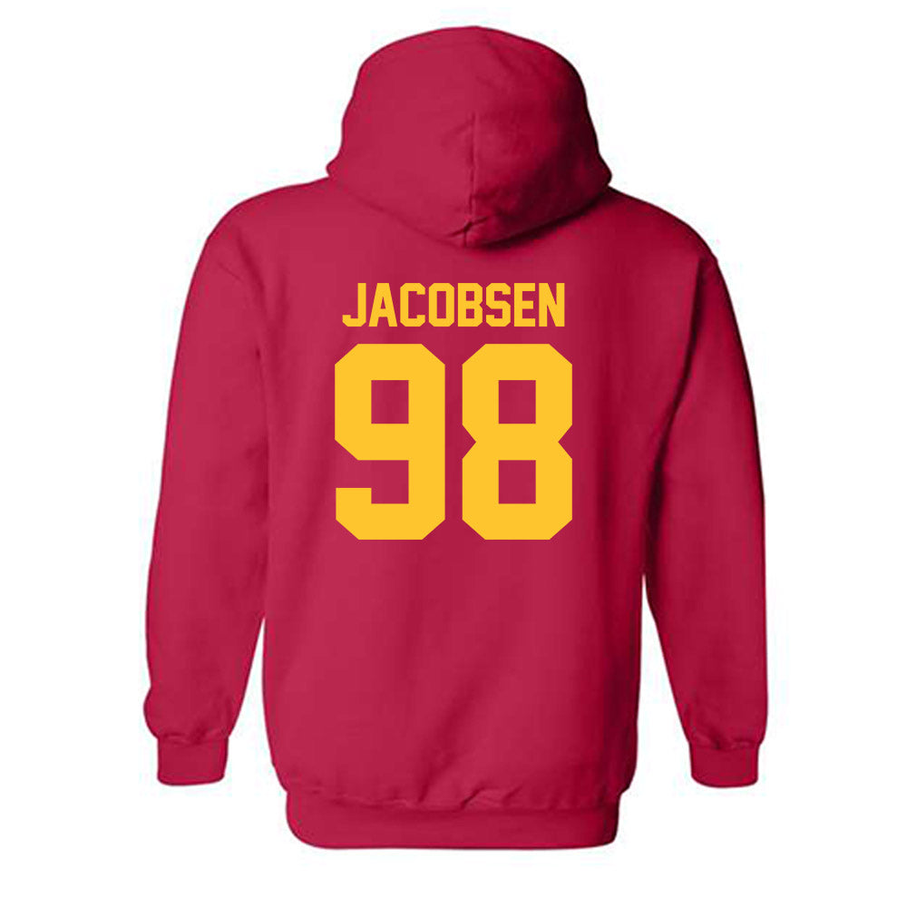 USC - NCAA Football : Cash Jacobsen - Classic Shersey Hooded Sweatshirt-1