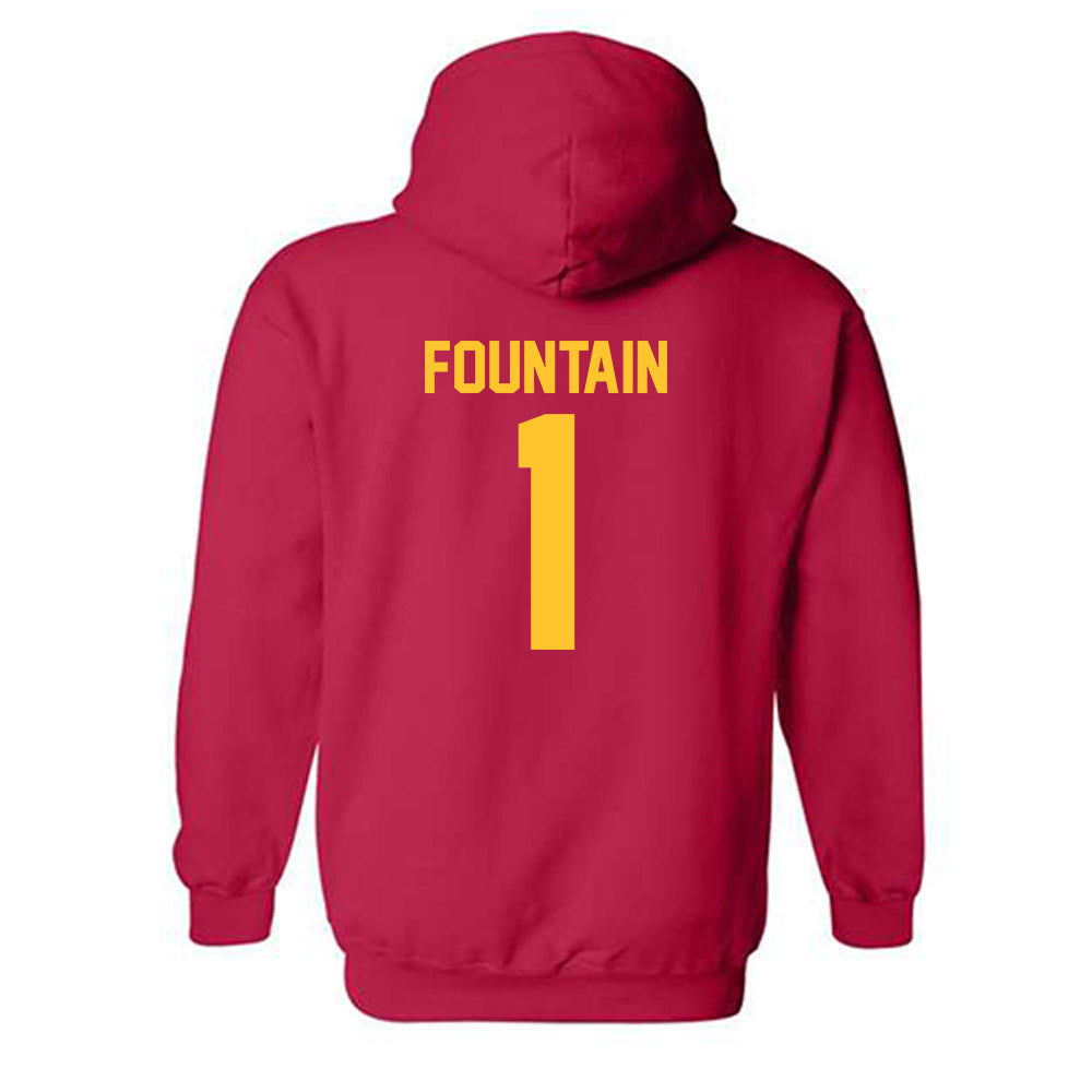 USC - NCAA Football : Kameryn Fountain - Classic Shersey Hooded Sweatshirt-1