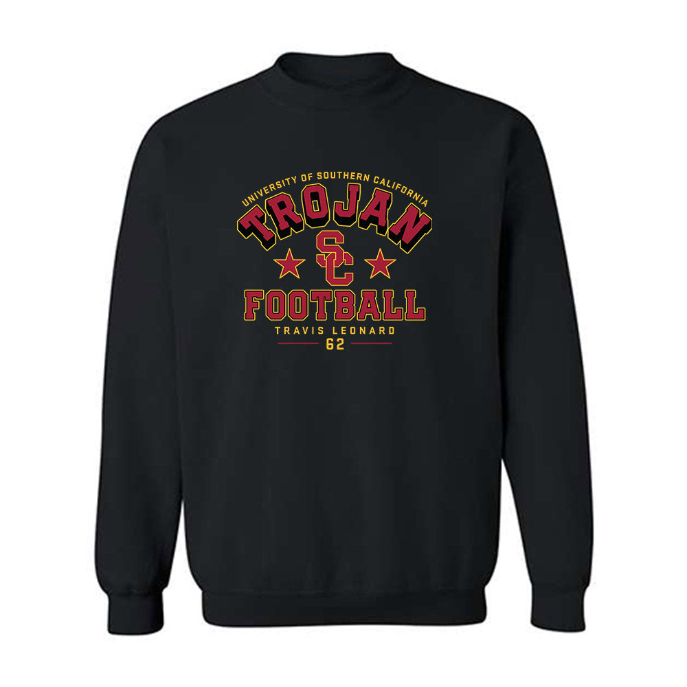 USC - NCAA Football : Travis Leonard - Classic Fashion Shersey Crewneck Sweatshirt-0