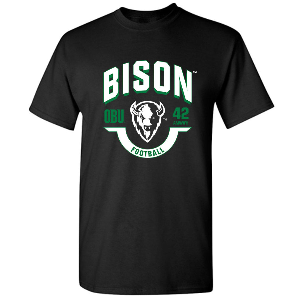 OKBU - NCAA Football : Bradley Amwayi - Classic Fashion Shersey T-Shirt-0