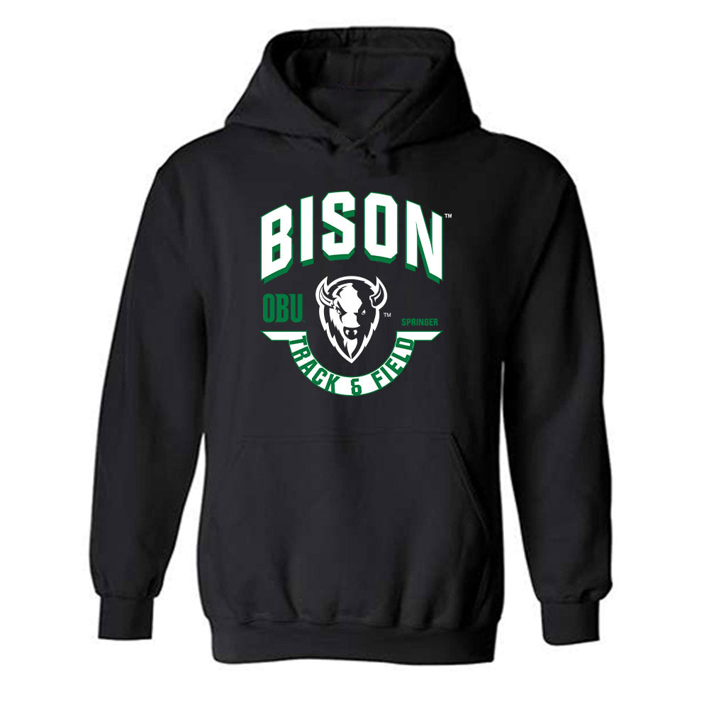 OKBU - NCAA Men's Track & Field : Derian Springer - Classic Fashion Shersey Hooded Sweatshirt-0