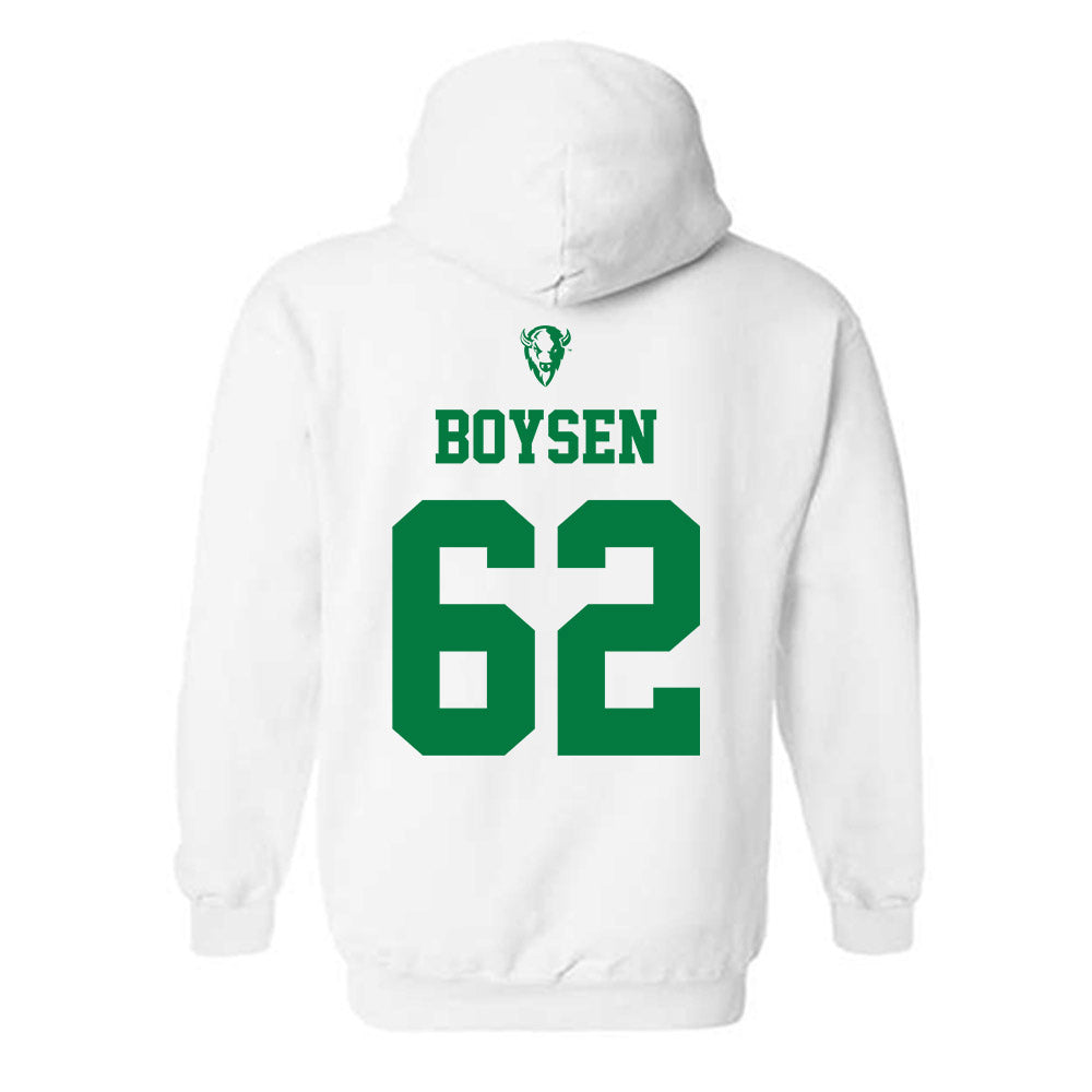 OKBU - NCAA Football : Robert Boysen - Classic Shersey Hooded Sweatshirt-1