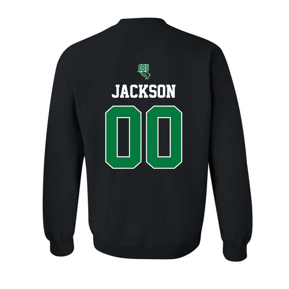 OKBU - NCAA Football : John Jackson - Classic Shersey Crewneck Sweatshirt-1