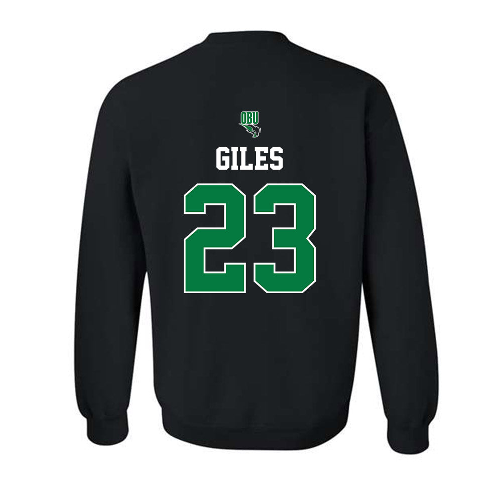 OKBU - NCAA Football : Caleb Giles - Classic Shersey Crewneck Sweatshirt-1