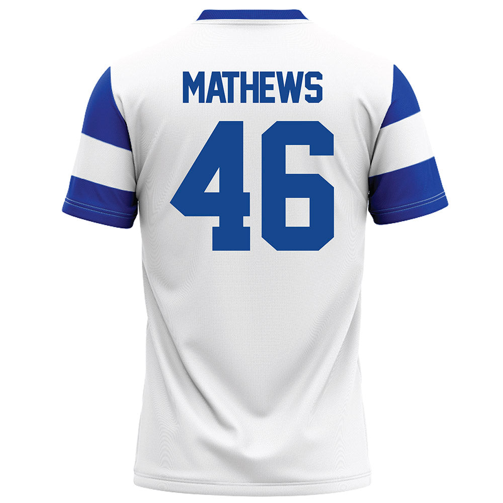 Georgia State - NCAA Football : Ian Mathews - White Football Jersey-1