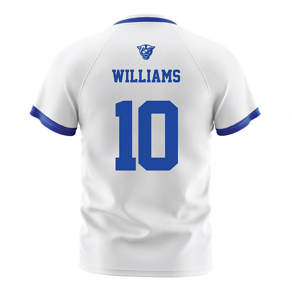 Georgia State - NCAA Men's Soccer : Gavin Williams - White Soccer Jersey-1