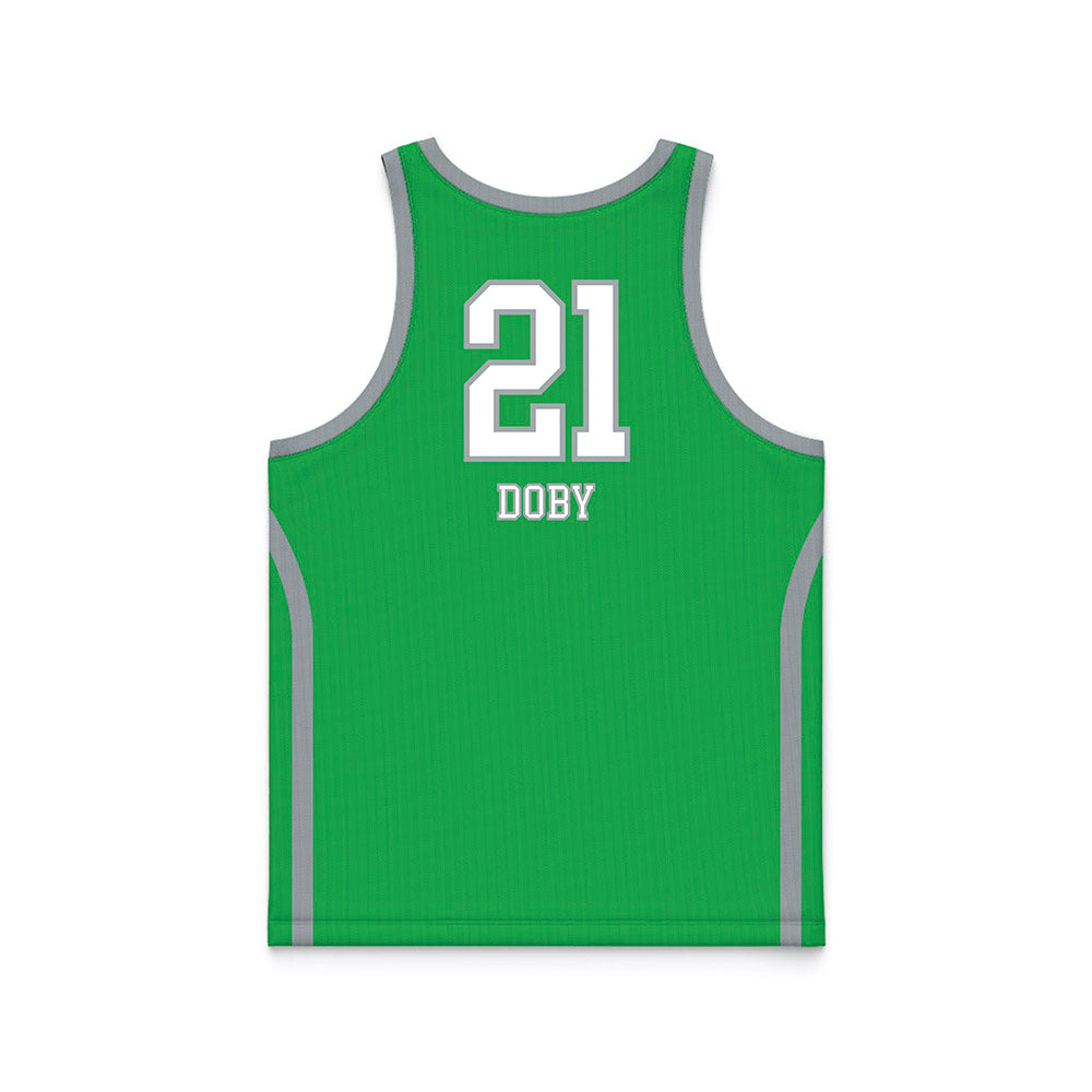 Marshall - NCAA Women's Basketball : Emari Doby - Green Basketball Jersey-1