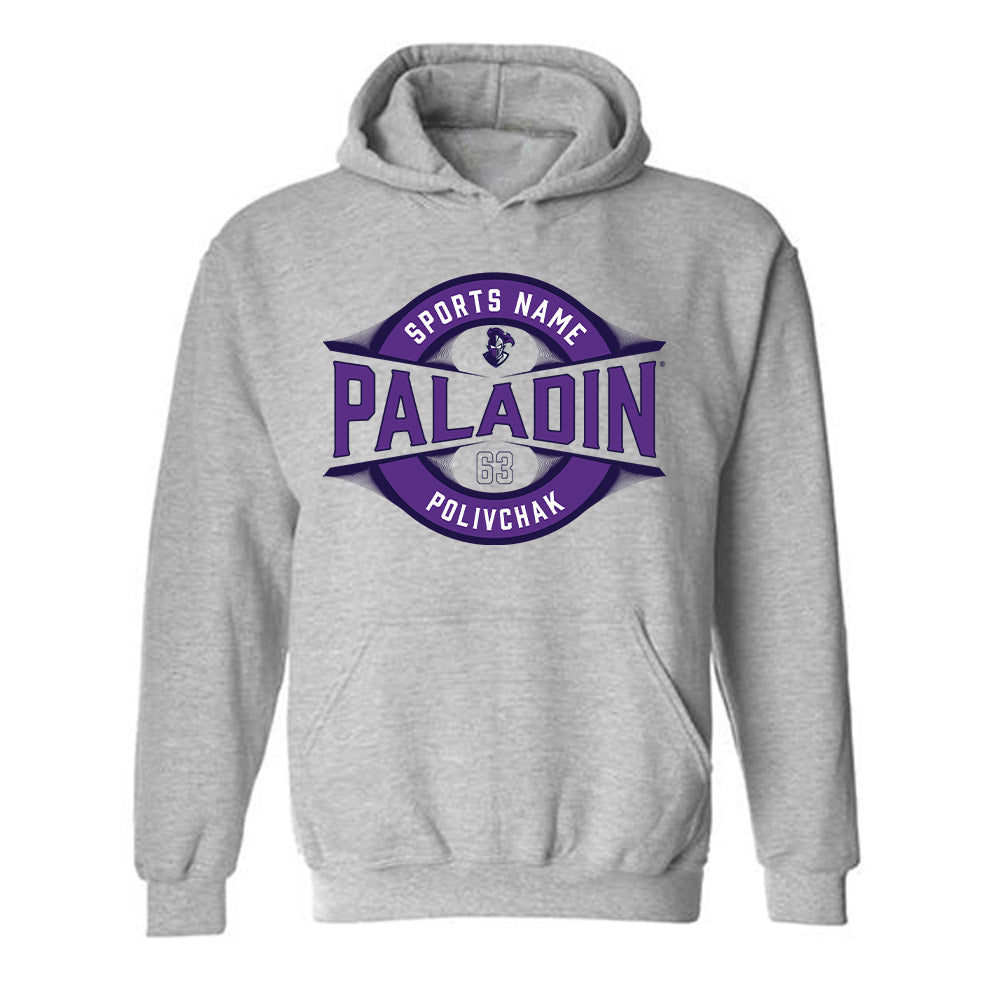 Furman - NCAA Football : Chase Polivchak - Classic Fashion Shersey Hooded Sweatshirt-0