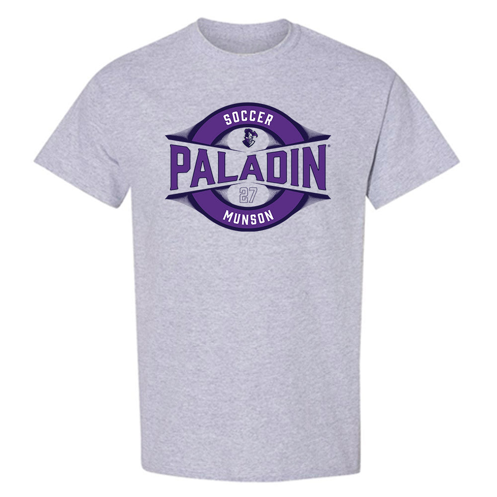 Furman - NCAA Men's Soccer : Luke Munson - Classic Fashion Shersey T-Shirt-0