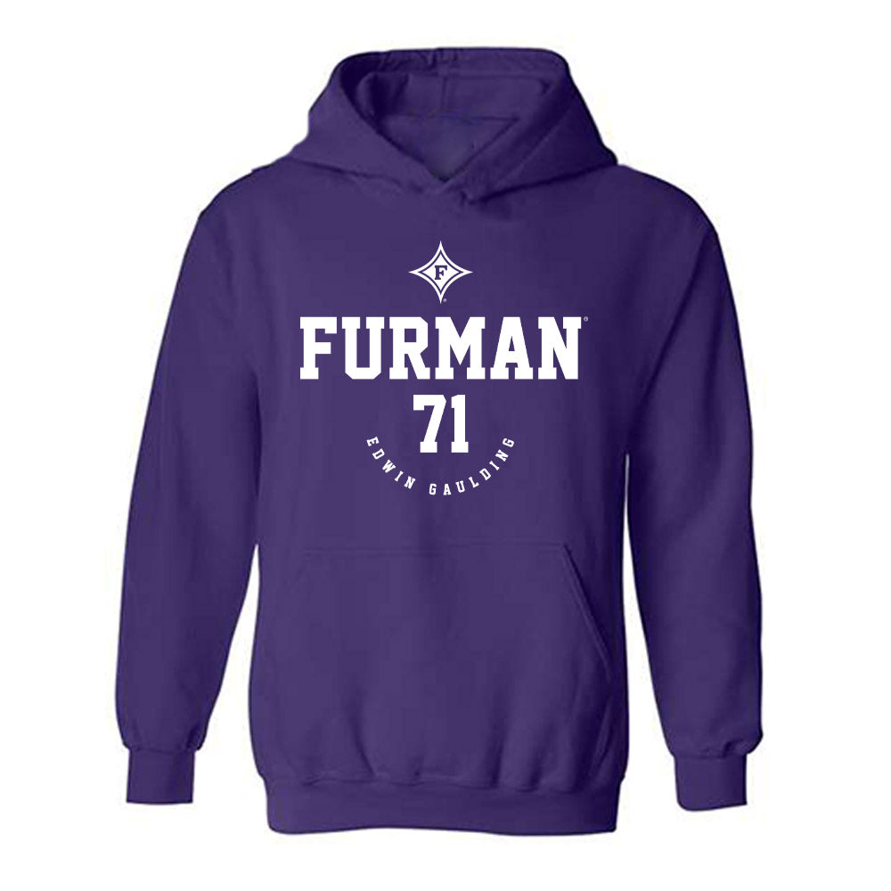 Furman - NCAA Football : Edwin Gaulding - Classic Fashion Shersey Hooded Sweatshirt-0