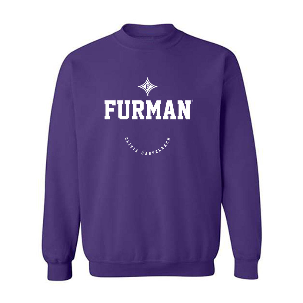 Furman - NCAA Women's Golf : Olivia Hasselbach - Classic Fashion Shersey Crewneck Sweatshirt-0