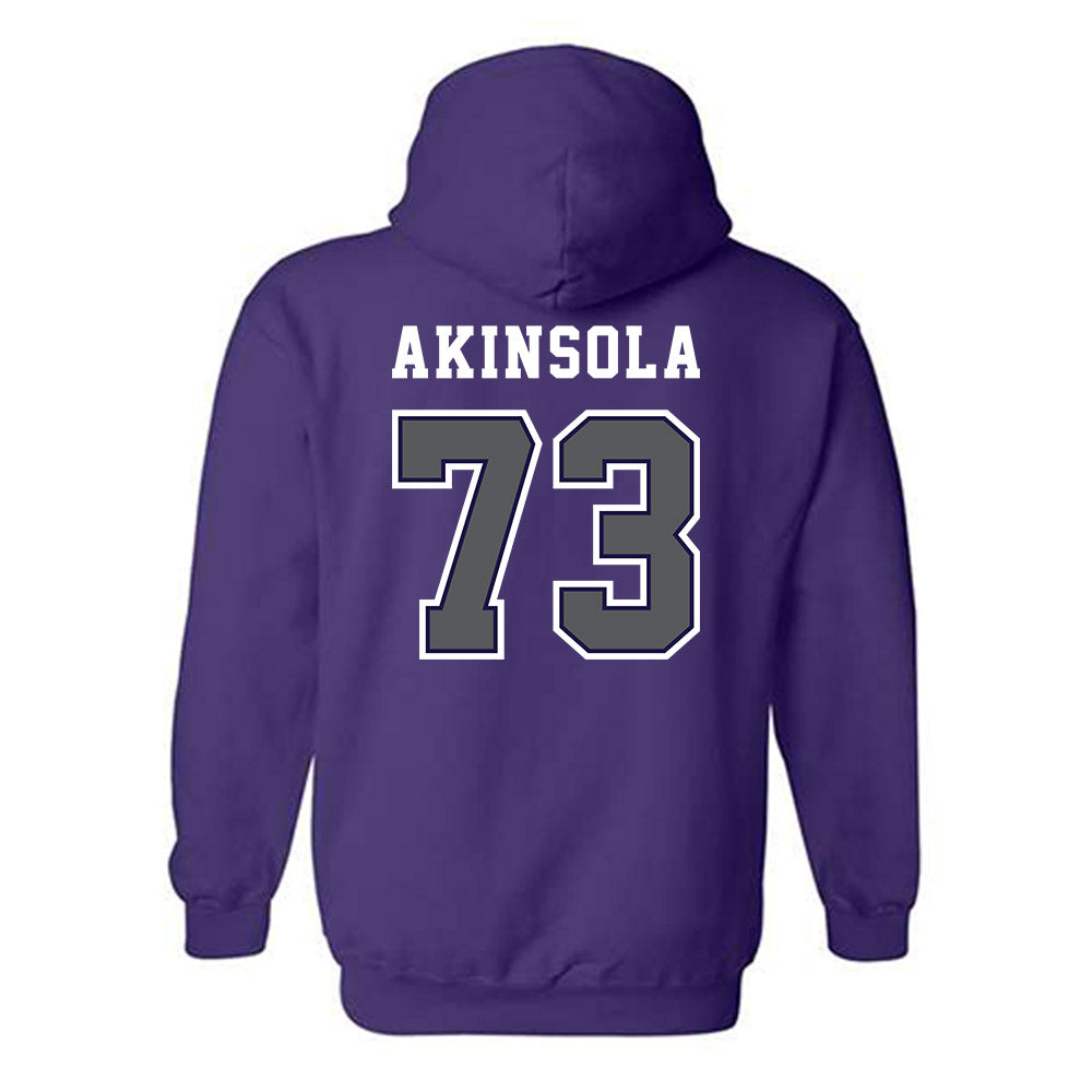 Furman - NCAA Football : Noah Akinsola - Classic Shersey Hooded Sweatshirt-1