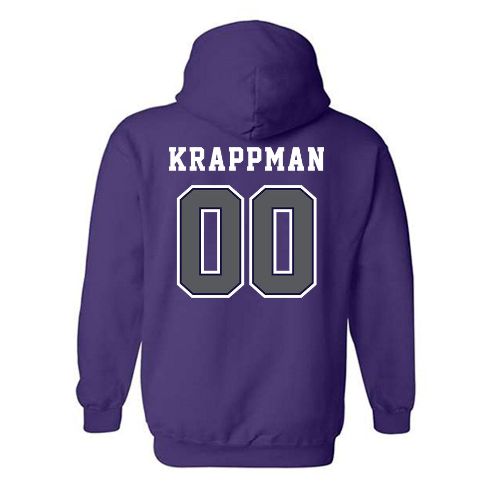 Furman - NCAA Football : Charlie Krappman - Classic Shersey Hooded Sweatshirt-1